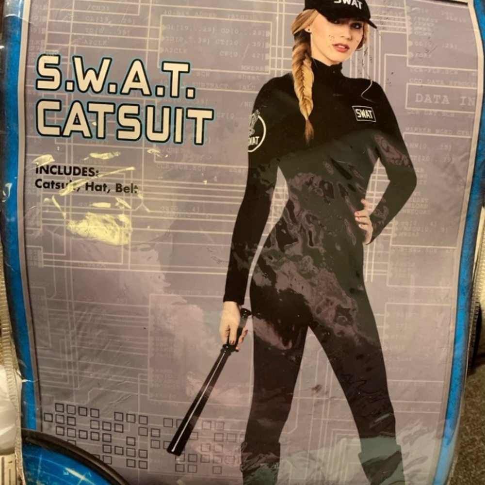 Adult S.W.A.T. Catsuit Set - Medium - 8-10